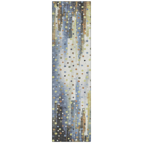 Addison Chantille ACN2213 Geometric Machine Made Transitional Denim Rug