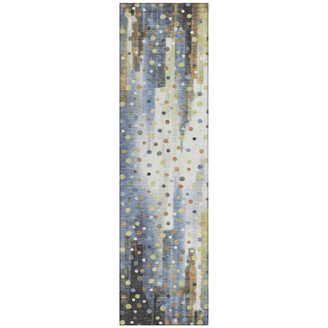 Addison Chantille ACN2213 Geometric Machine Made Transitional Denim Rug