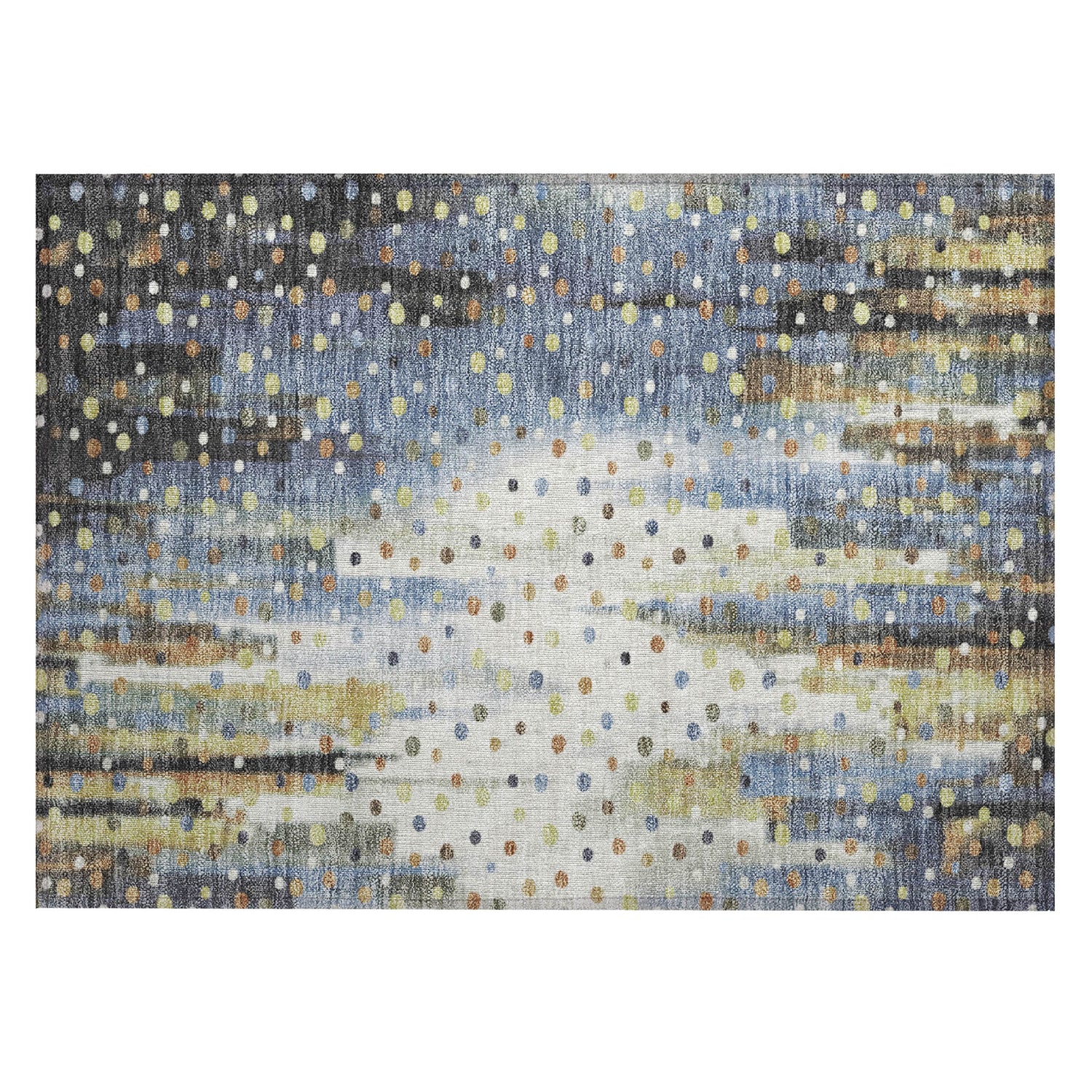 Addison Chantille ACN2213 Geometric Machine Made Transitional Denim Rug