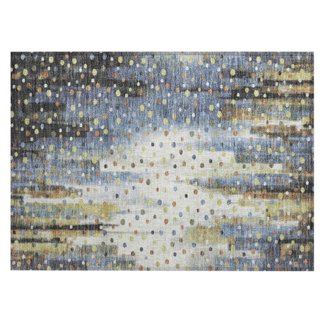 Addison Chantille ACN2213 Geometric Machine Made Transitional Denim Rug