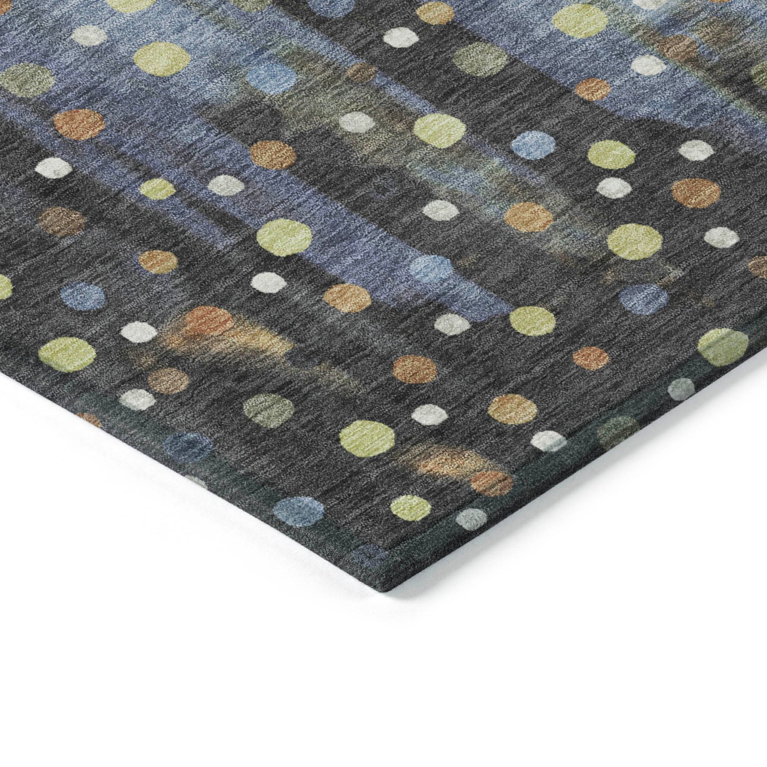 Addison Chantille ACN2213 Geometric Machine Made Transitional Denim Rug