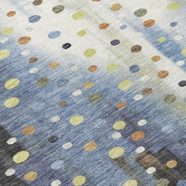 Addison Chantille ACN2213 Geometric Machine Made Transitional Denim Rug