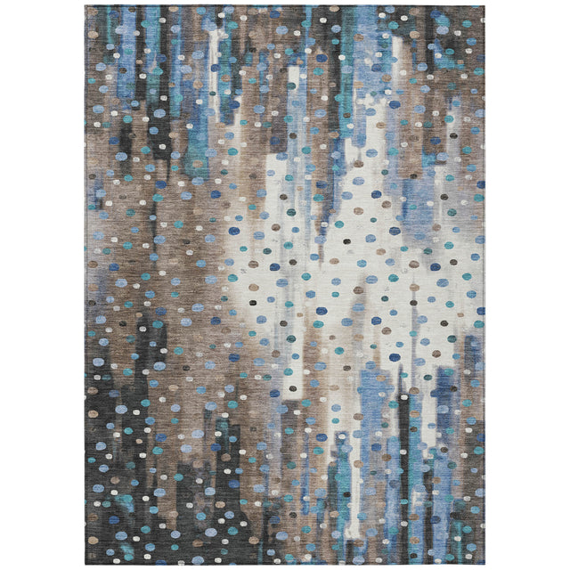 Addison Chantille ACN2213 Geometric Machine Made Transitional Taupe Rug