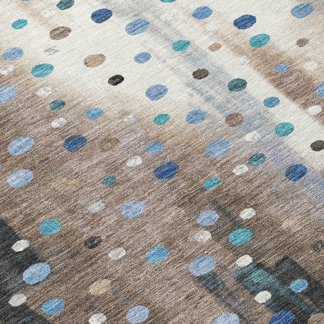 Addison Chantille ACN2213 Geometric Machine Made Transitional Taupe Rug