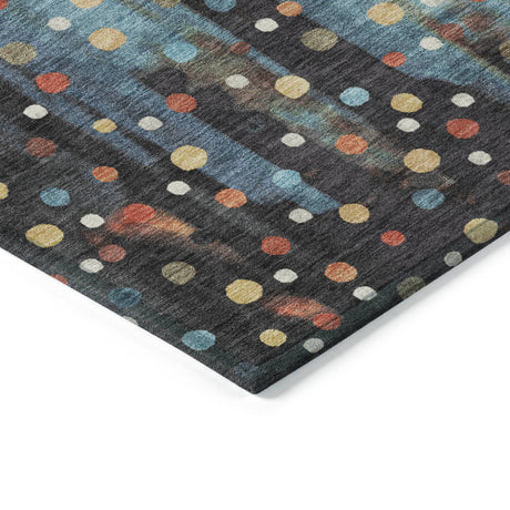 Addison Chantille ACN2213 Geometric Machine Made Transitional Teal Rug