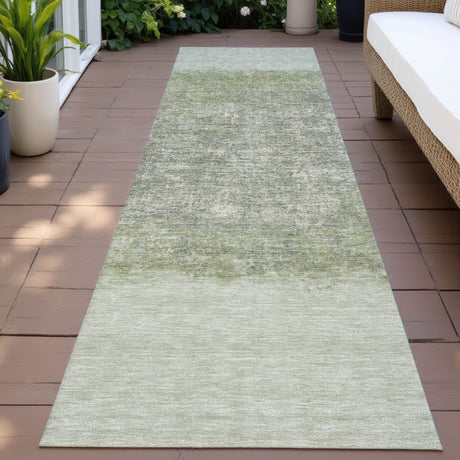 Addison Chantille ACN2214 Stripes Machine Made Transitional Aloe Rug