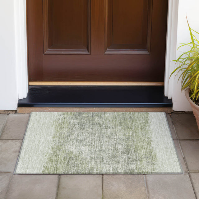 Addison Chantille ACN2214 Stripes Machine Made Transitional Aloe Rug