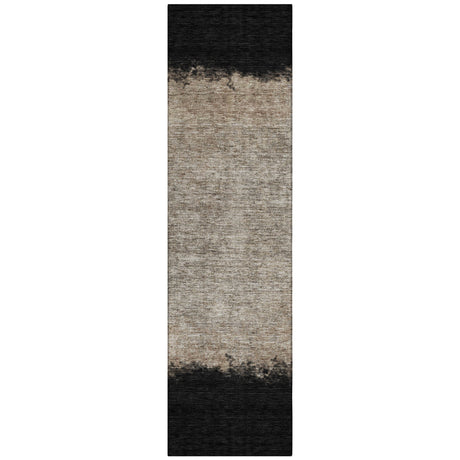 Addison Chantille ACN2214 Stripes Machine Made Transitional Black Rug