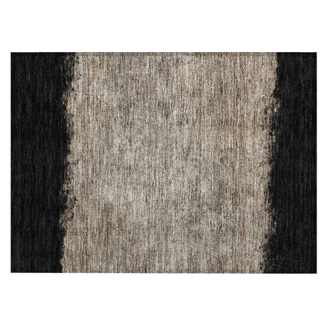 Addison Chantille ACN2214 Stripes Machine Made Transitional Black Rug