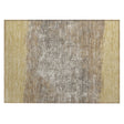 Addison Chantille ACN2214 Stripes Machine Made Transitional Gold Rug