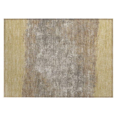Addison Chantille ACN2214 Stripes Machine Made Transitional Gold Rug