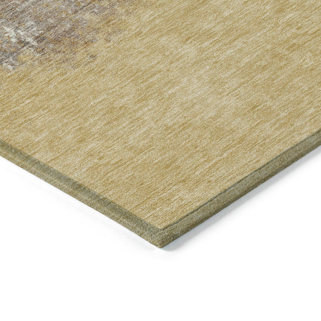 Addison Chantille ACN2214 Stripes Machine Made Transitional Gold Rug