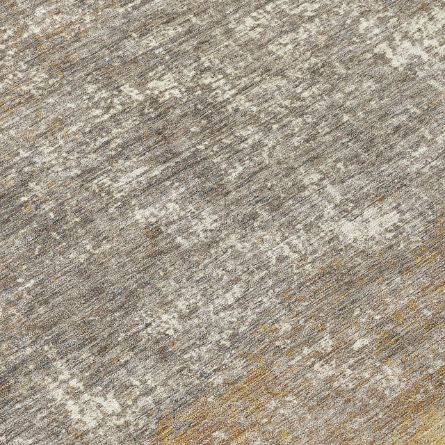 Addison Chantille ACN2214 Stripes Machine Made Transitional Gold Rug