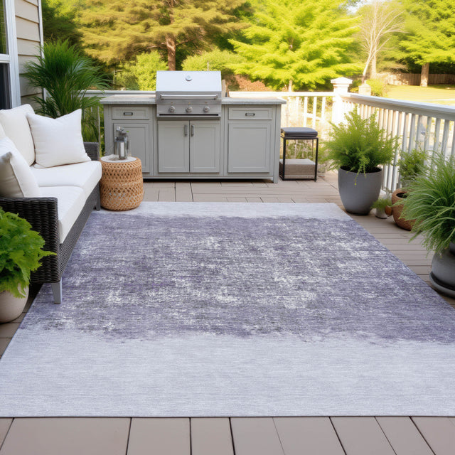 Addison Chantille ACN2214 Stripes Machine Made Transitional Lavender Rug