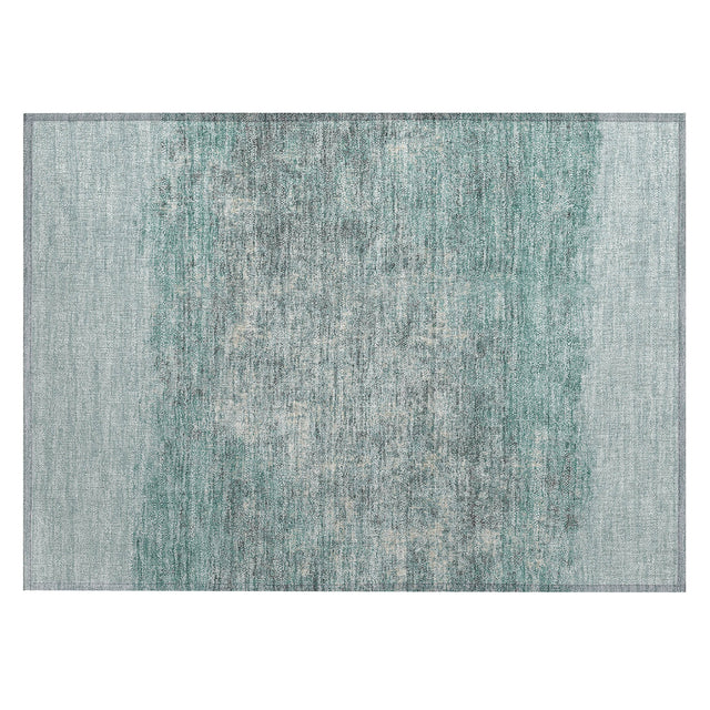 Addison Chantille ACN2214 Stripes Machine Made Transitional Teal Rug