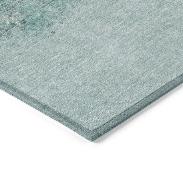 Addison Chantille ACN2214 Stripes Machine Made Transitional Teal Rug