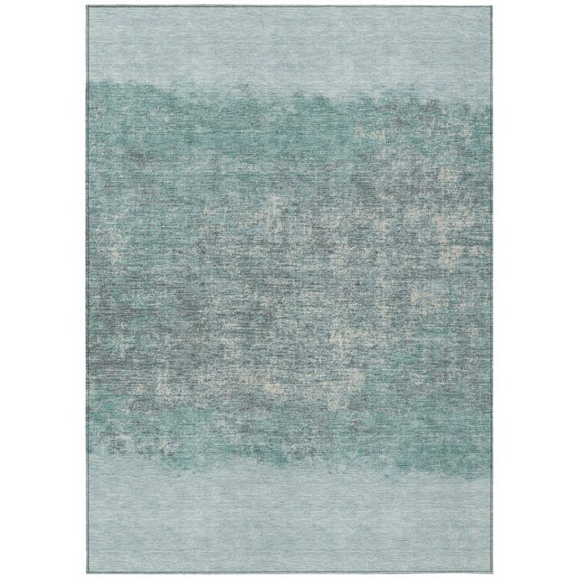 Addison Chantille ACN2214 Stripes Machine Made Transitional Teal Rug