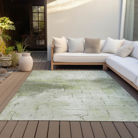 Addison Chantille ACN2215 Geometric Machine Made Transitional Aloe Rug