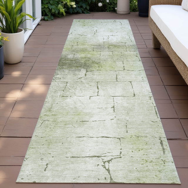 Addison Chantille ACN2215 Geometric Machine Made Transitional Aloe Rug