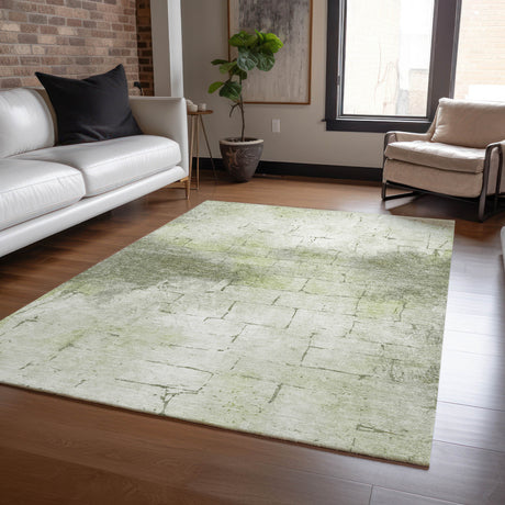 Addison Chantille ACN2215 Geometric Machine Made Transitional Aloe Rug