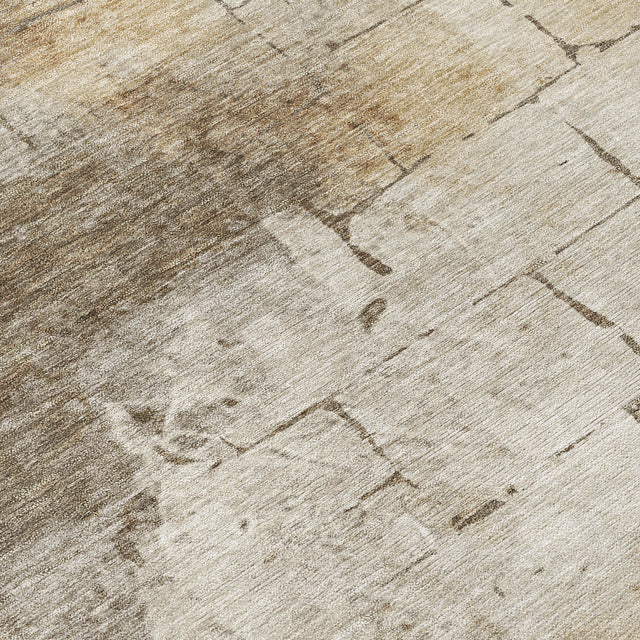 Addison Chantille ACN2215 Geometric Machine Made Transitional Beige Rug