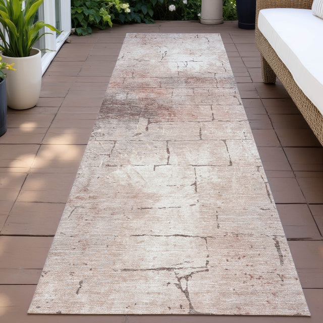 Addison Chantille ACN2215 Geometric Machine Made Transitional Coral Rug