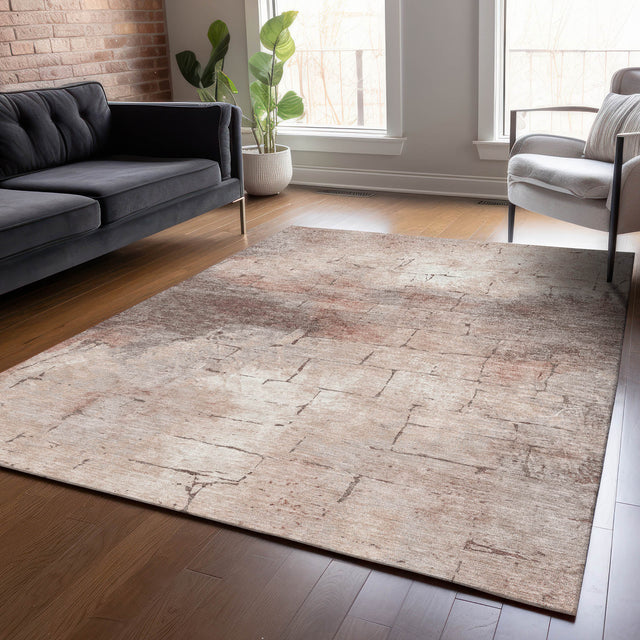 Addison Chantille ACN2215 Geometric Machine Made Transitional Coral Rug