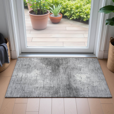 Addison Chantille ACN2215 Geometric Machine Made Transitional Gray Rug