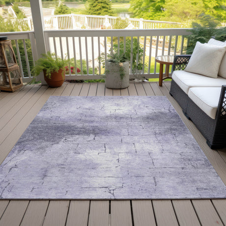 Addison Chantille ACN2215 Geometric Machine Made Transitional Lavender Rug