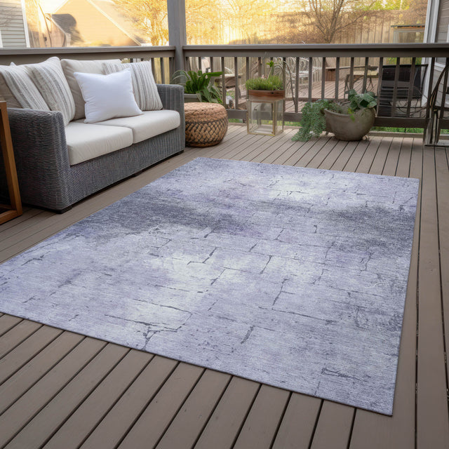 Addison Chantille ACN2215 Geometric Machine Made Transitional Lavender Rug