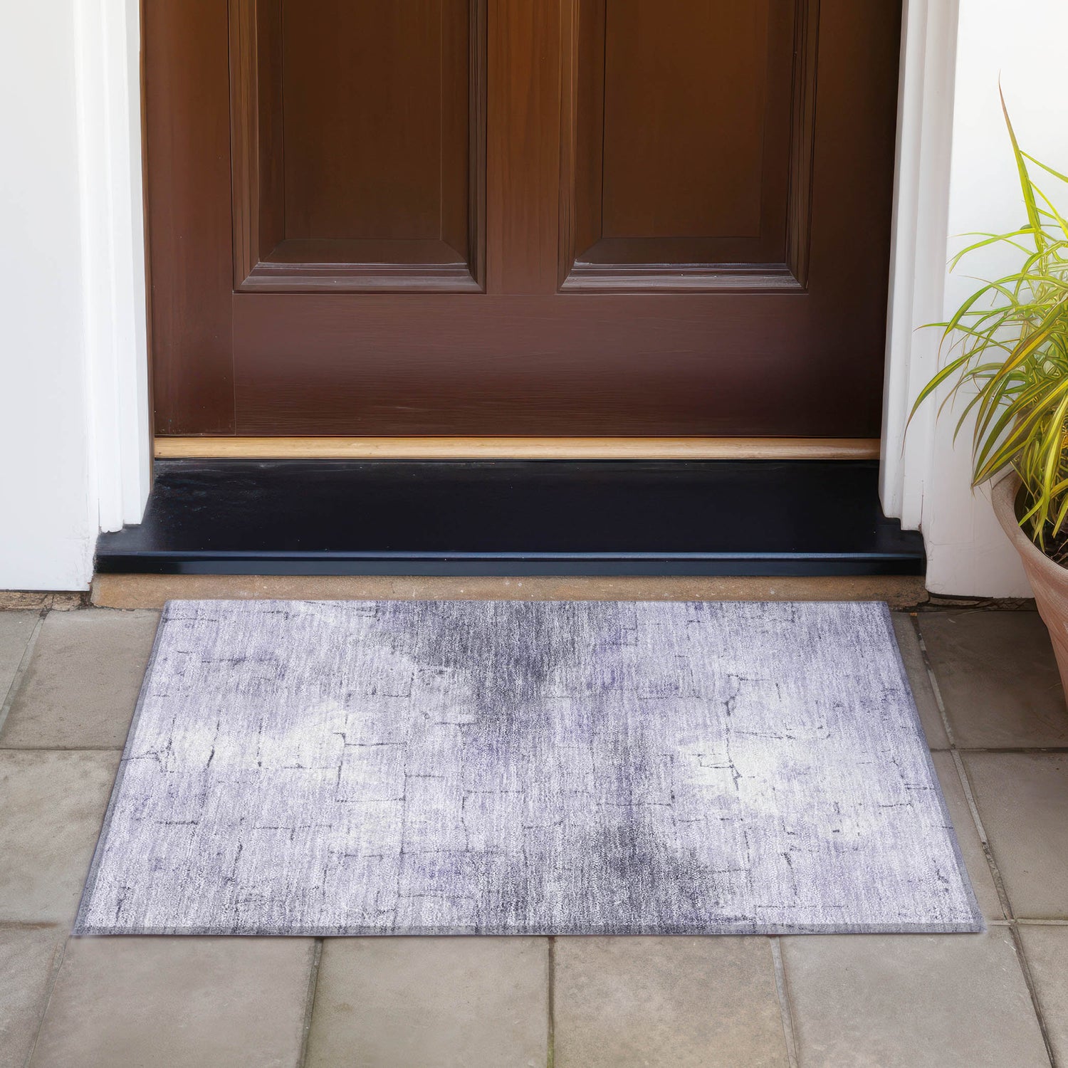 Addison Chantille ACN2215 Geometric Machine Made Transitional Lavender Rug