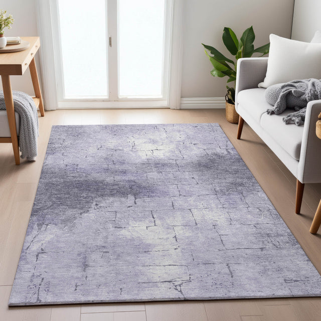 Addison Chantille ACN2215 Geometric Machine Made Transitional Lavender Rug