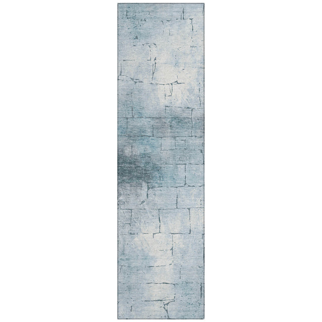Addison Chantille ACN2215 Geometric Machine Made Transitional Sky Rug