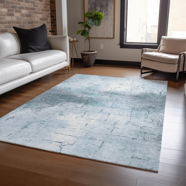 Addison Chantille ACN2215 Geometric Machine Made Transitional Sky Rug