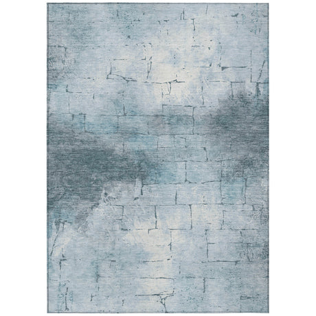 Addison Chantille ACN2215 Geometric Machine Made Transitional Sky Rug
