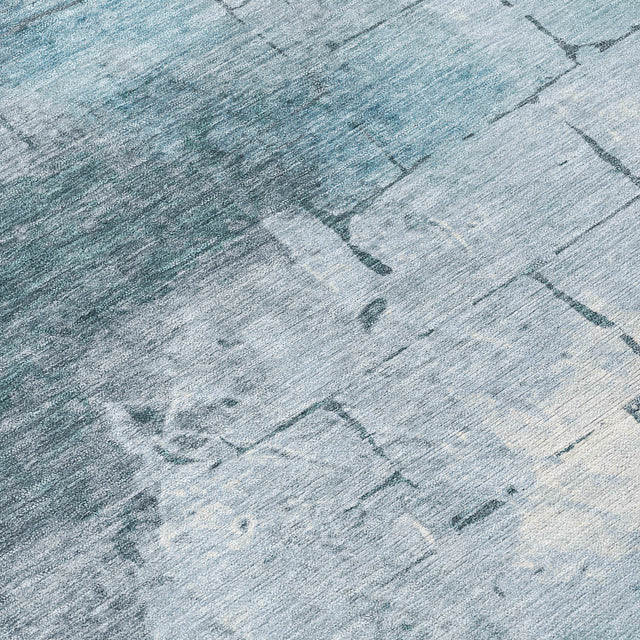 Addison Chantille ACN2215 Geometric Machine Made Transitional Sky Rug