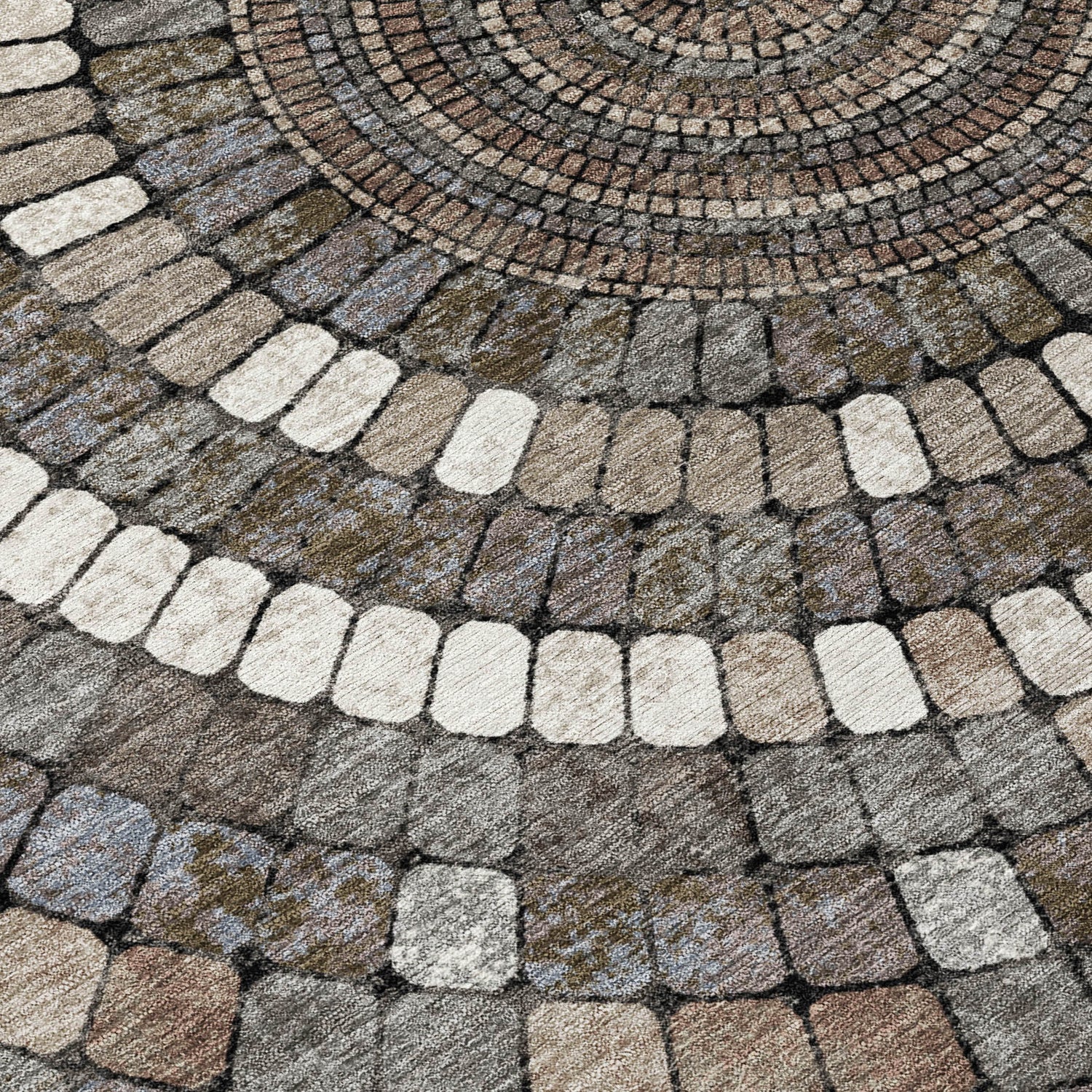 Addison Chantille ACN2216 Geometric Machine Made Transitional Brown Rug