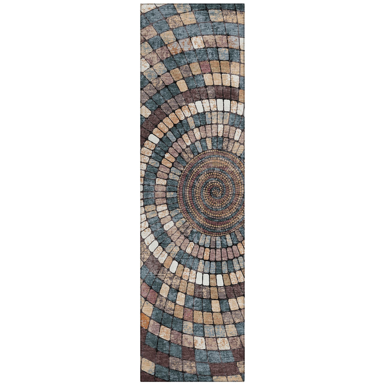 Addison Chantille ACN2216 Geometric Machine Made Transitional Copper Rug