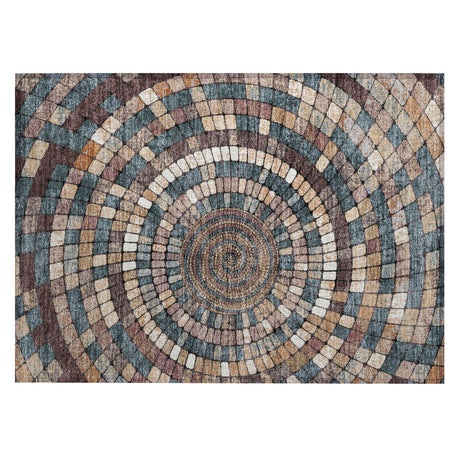 Addison Chantille ACN2216 Geometric Machine Made Transitional Copper Rug
