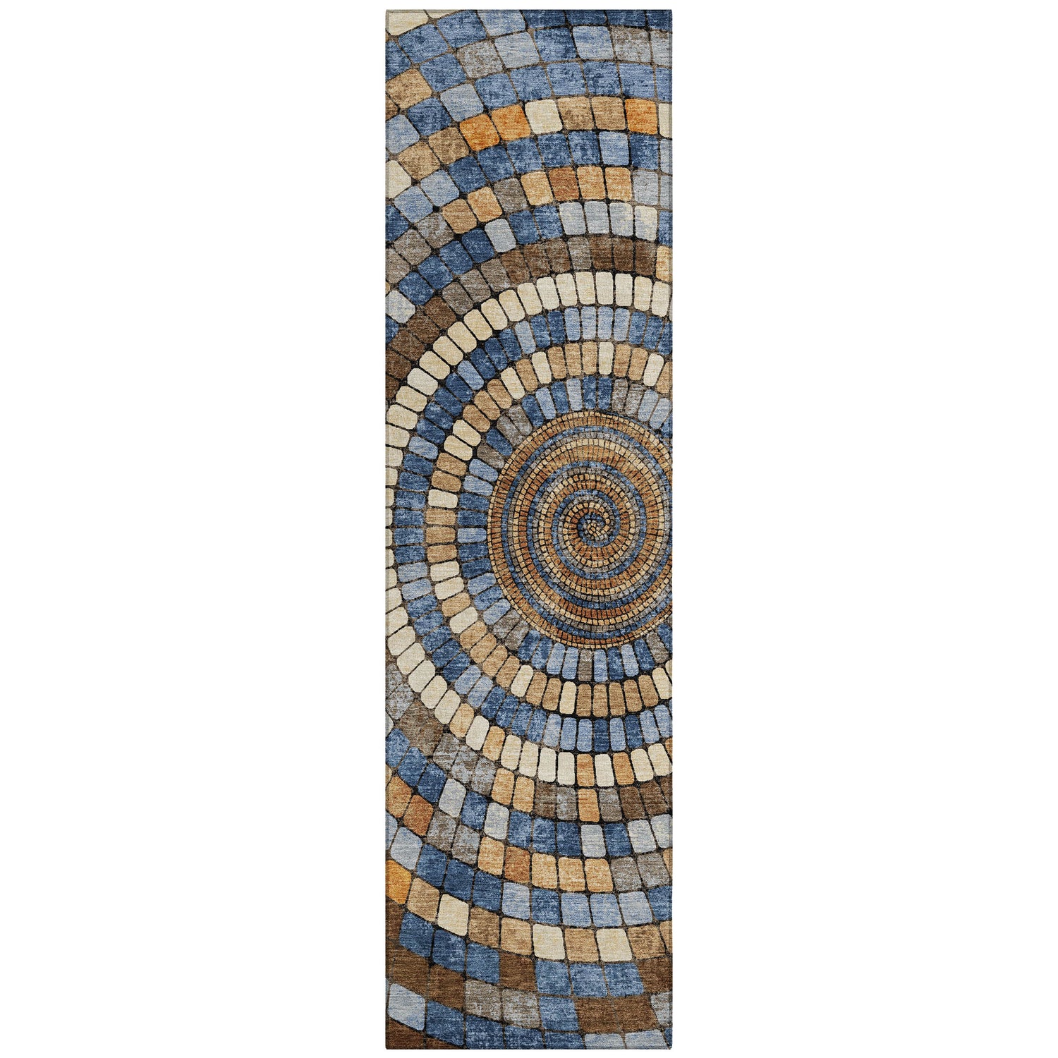 Addison Chantille ACN2216 Geometric Machine Made Transitional Denim Rug