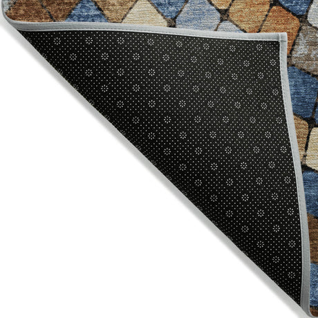 Addison Chantille ACN2216 Geometric Machine Made Transitional Denim Rug