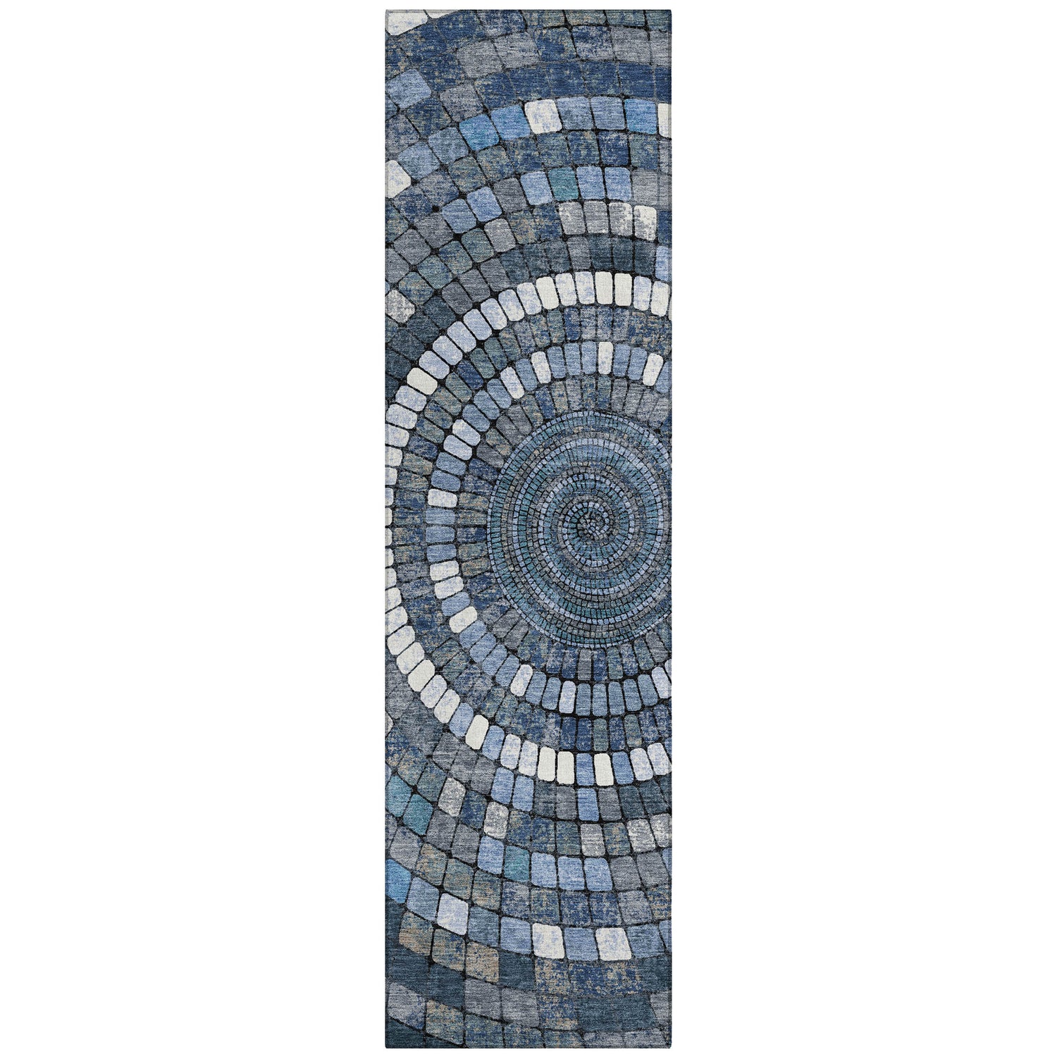 Addison Chantille ACN2216 Geometric Machine Made Transitional Navy Rug