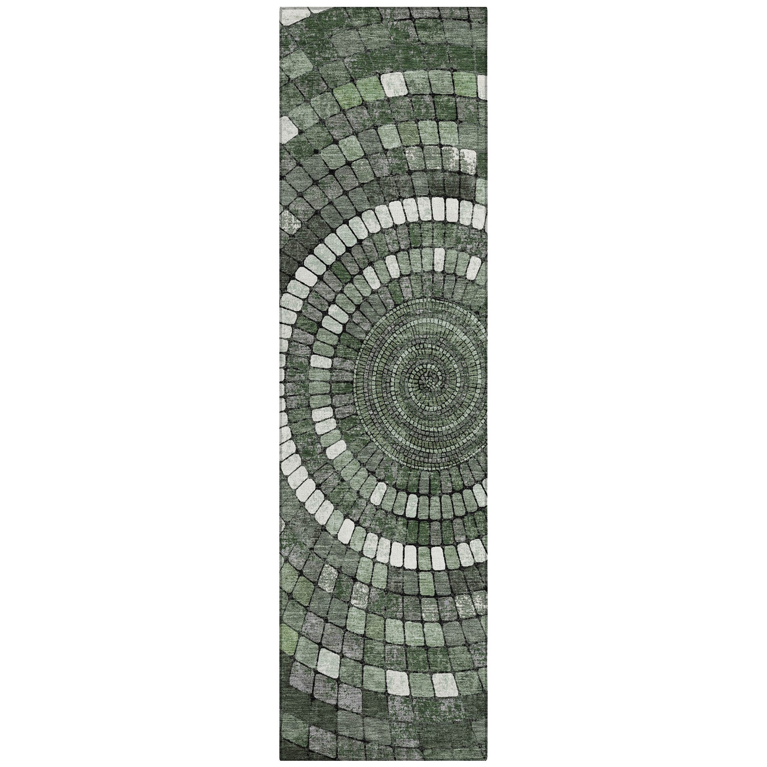 Addison Chantille ACN2216 Geometric Machine Made Transitional Sage Rug