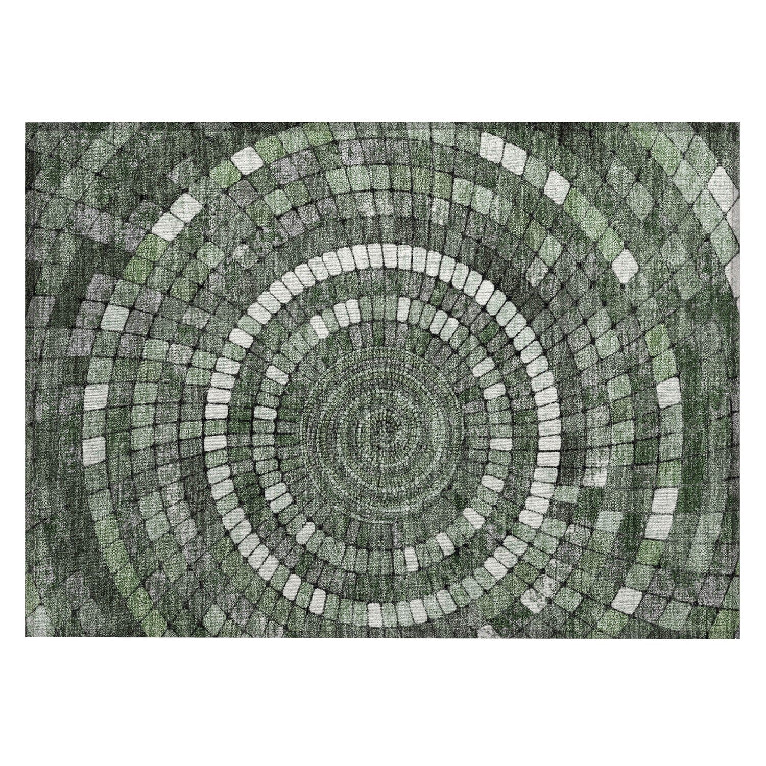 Addison Chantille ACN2216 Geometric Machine Made Transitional Sage Rug