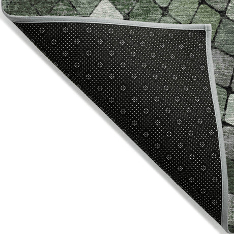 Addison Chantille ACN2216 Geometric Machine Made Transitional Sage Rug