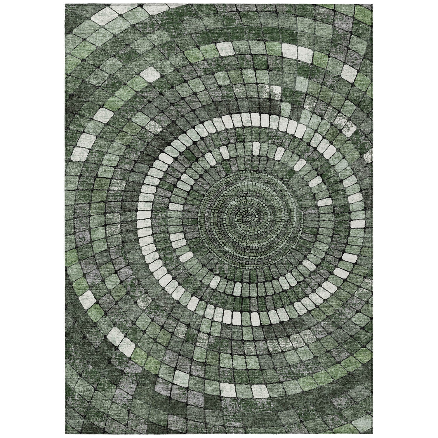 Addison Chantille ACN2216 Geometric Machine Made Transitional Sage Rug