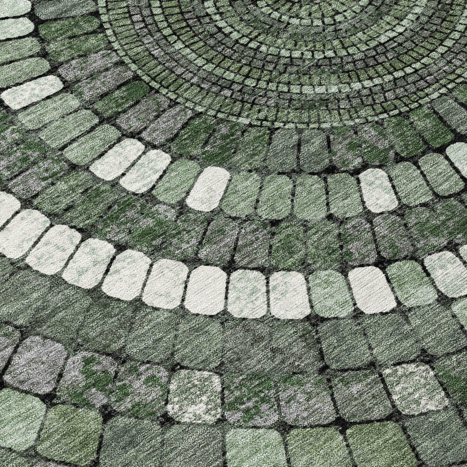 Addison Chantille ACN2216 Geometric Machine Made Transitional Sage Rug