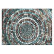 Addison Chantille ACN2216 Geometric Machine Made Transitional Teal Rug