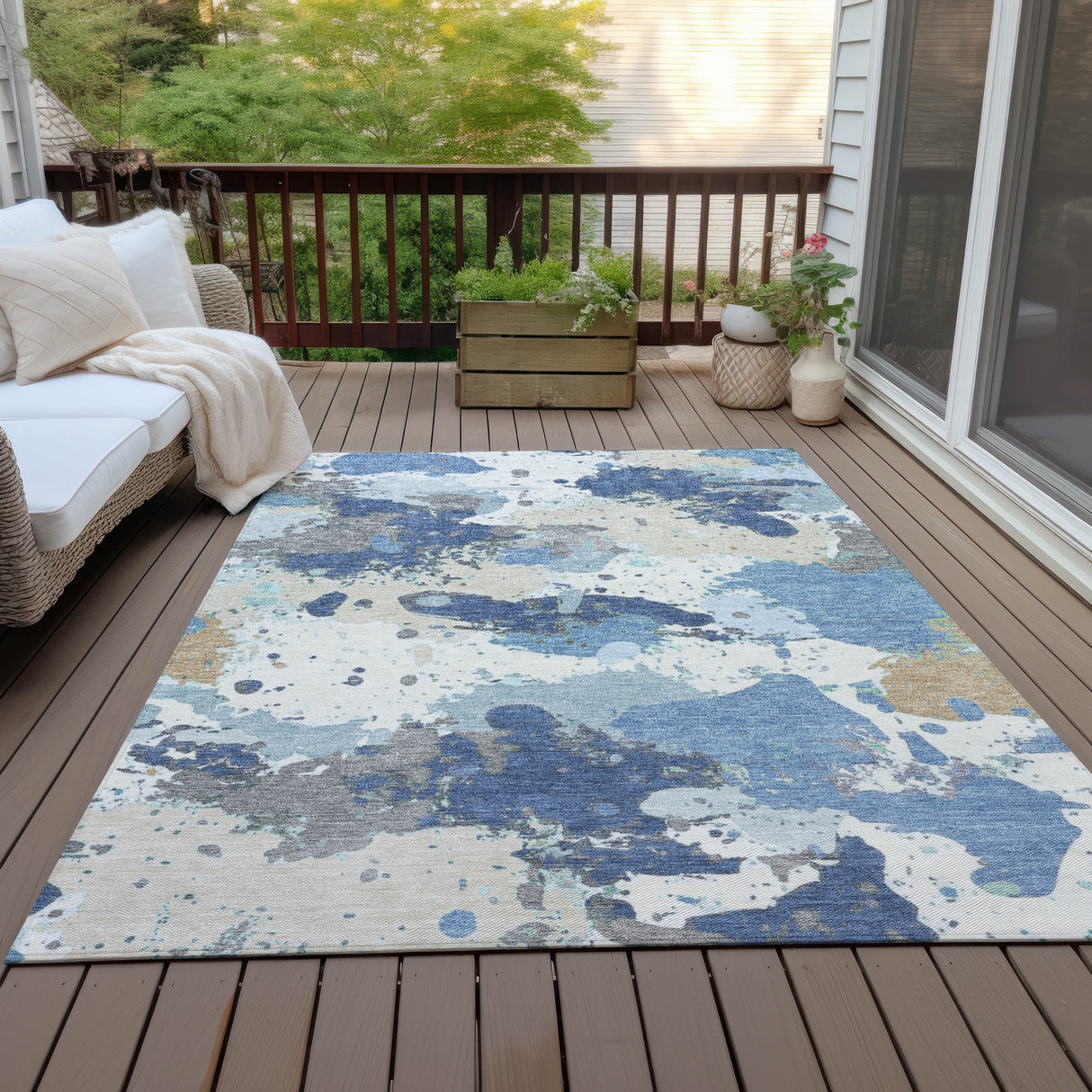 Addison Chantille ACN2217 Modern Machine Made Transitional Denim Rug