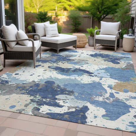 Addison Chantille ACN2217 Modern Machine Made Transitional Denim Rug